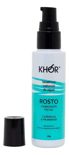 Hidratante Facial Natural Com Algas 60g - Khor Cosmetics