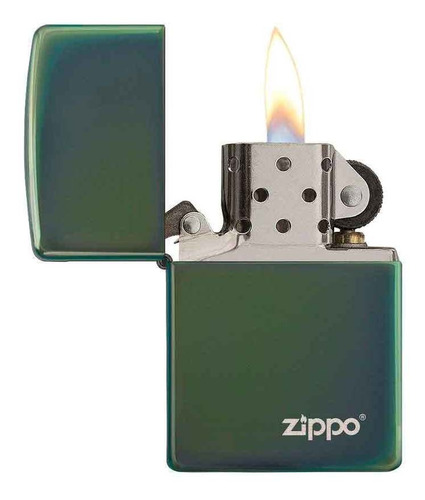 Imagen 2 de 5 de Zippo Chamelion Verde Tornasol Universo Binario