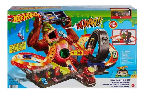 Imagen 1 de 9 de Pista Hot Wheels Ataque De Gorila