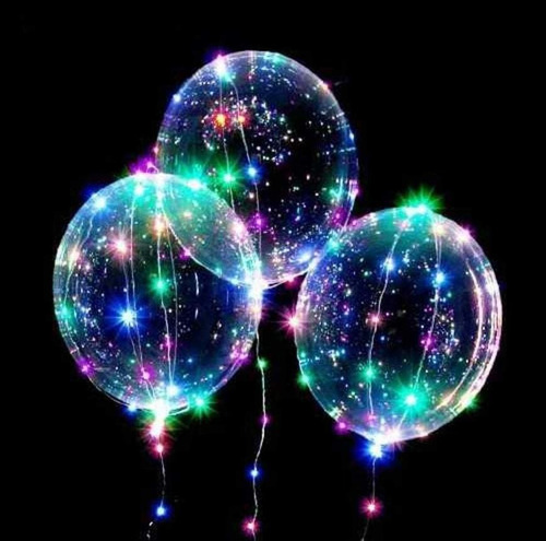 12 Cotiglobo Transparente C/ Led + Anteojo Flogger Neon X 12
