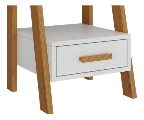 Mesa De Cabeceira Europa Medeira Quarto Cor Branco