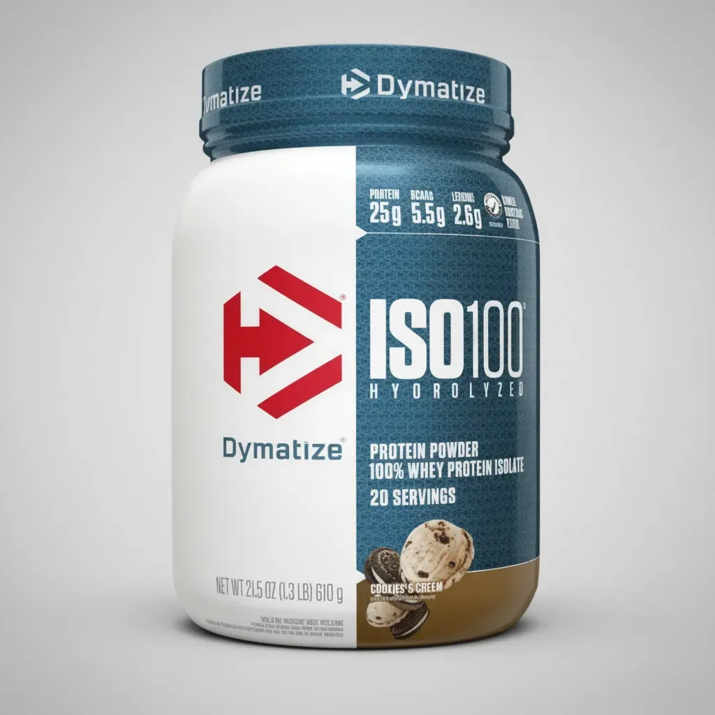 Proteina Iso 100 Dymatize Hidrolizada 1.4 Lbs 20 Servicios Sabor Cookies and cream