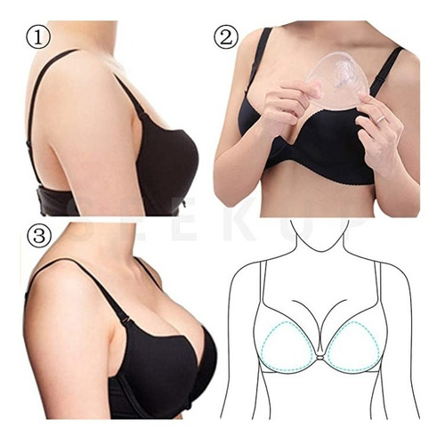 Almohadillas De Silicona Relleno De Busto Push-up, Les Loles