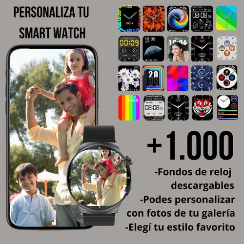 Reloj Inteligente Hombre Gps Redondo Llamadas Deportivo