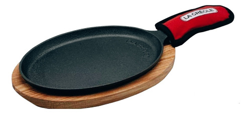 Sartén Fierro Base Madera 24x18 Cm La Creole/s.o.s.cocina