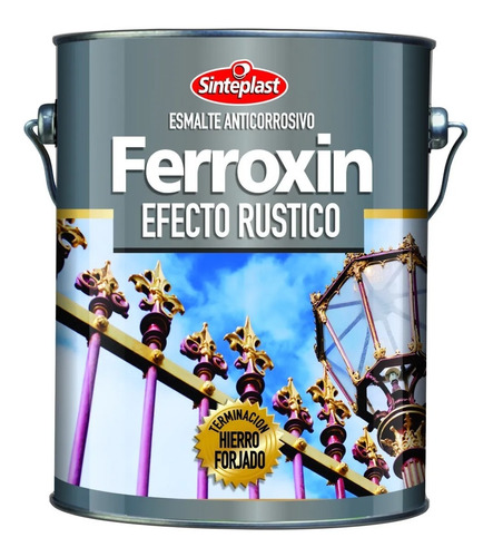 4lt Esmalte Efecto Rustico Anticorrosivo Ferroxin Sinteplast