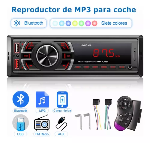 estropeado apuntalar Deber Auto Estereo Coche Reproductor Mp3 Radio Con Bt Aux Usb Sd | Meses sin  intereses