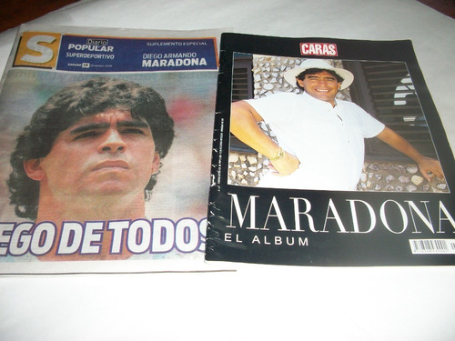 Maradona El Album Revista Caras 1960 - 2020 Y Suple Popular