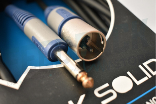Cable De Microfono Negro, Quiklok Rok Solid Rksm/310-6