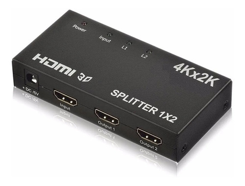 Imagen 3 de 6 de Hdmi Splitter 1x2 Multiplicador Adaptador - 4k Ultra Hd 3d