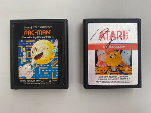 2 Juegos De Atari 2600 Pac-man + Ms. Pacman