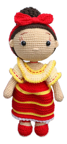 Muñeca Dolores Madrigal Encanto De Disney En Crochet 26 Cm