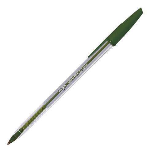 10 Lapicera Boligrafo Birome Filgo Stick 026 Verde