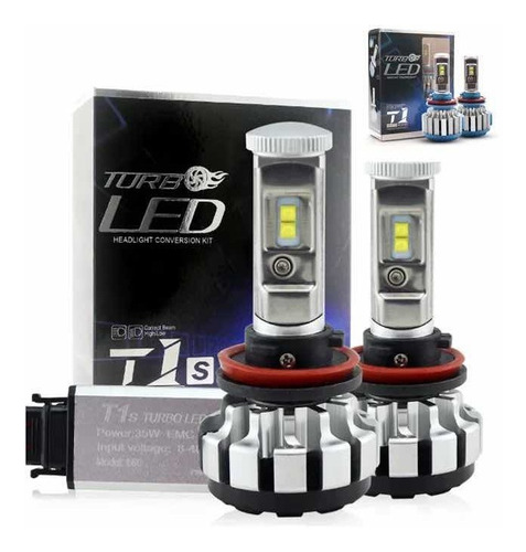 Ampolleta Turbo Led T1s 8000lm H4 - H7 - H8 -h 11 Canbus