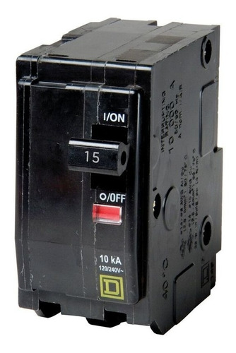 Interruptor Termomagnetico  2p 15a Square D  Qo215