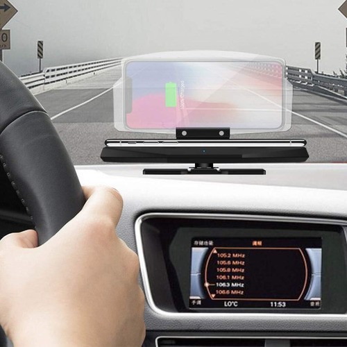 Projetor Refletivo No Carro Com Visor Hud E Suporte