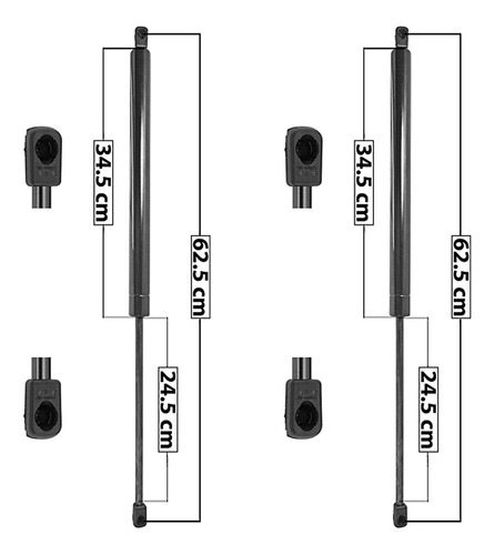 (2) Amortiguadores 5a Puerta Ford Windstar 1995-1998 Spart