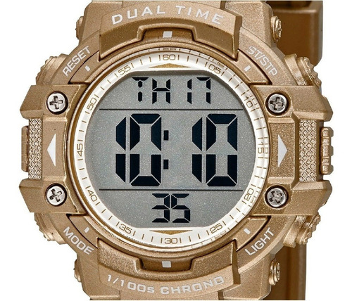 Relogio Feminino Dourado Speedo Esportivo Digital 80631l0evn