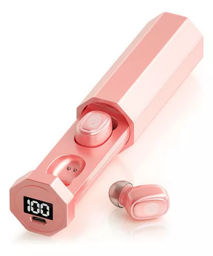 Auriculares Inalámbricos Bluetooth 5.0 Sonido Estéreo Color Rosa