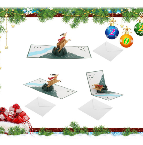 Tarjeta De Felicitación De Navidad Colorida Para Tarjetas