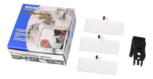 . Lupa Tipo Gafas De 2,5 X 3,5 Aumentos Con Clip For Lectura