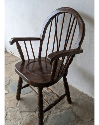 Silla Sillón De Madera Estilo Windsor, 40x40cm Alto 90cm (Usado)