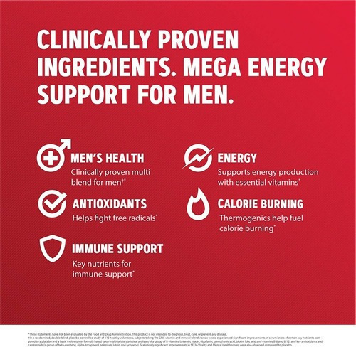 Imagem 6 de 7 de Mega Men Gnc Energy & Metabolism Multivitamínico - 90 Cáps
