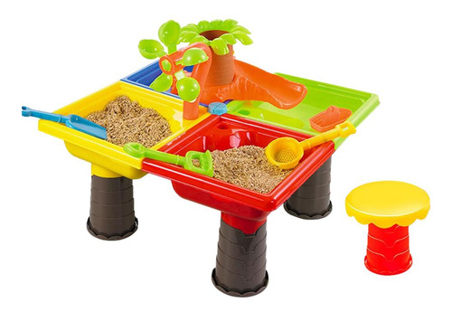 Mesa De Arena De Juguete Para Niños, Caja De Los 45x45x35cm
