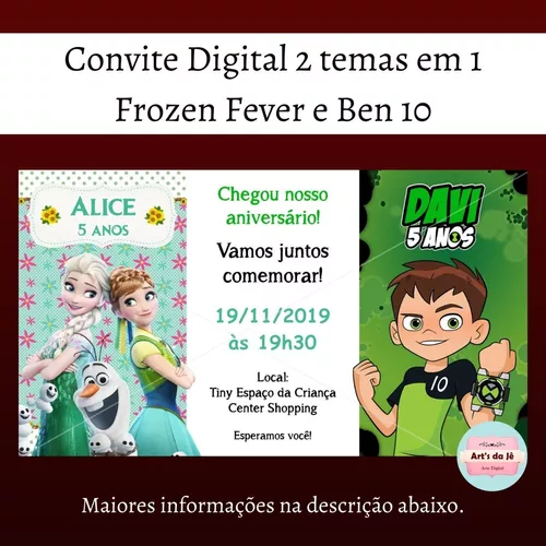 Convite Animado Grátis - Frozen Fever 