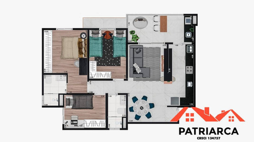 Imagem 12 de 15 de Apartamento Santa Margarida 73,66 E 84,35m² Morumbi Paulínia - 02 - Stamargari