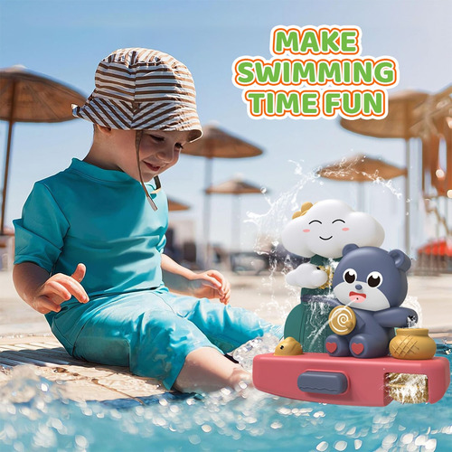 Juguetes Juego De Oso Acuático Baño Para Bebé Juego De 3pz
