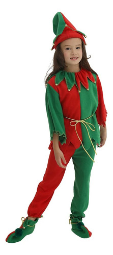 Disfraces De Navidad Unisex For Niños, Elfo De Navidad, Cosplay Infantil