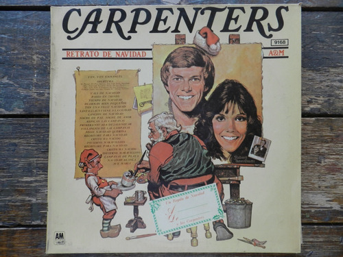 Carpenters  Retrato De Navidad  Lp Vinilo Impecable