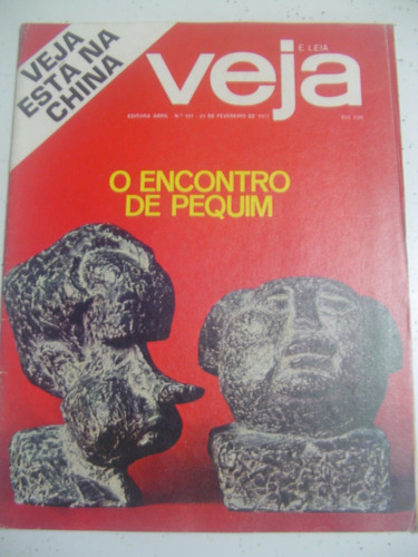 Revista Veja 181  China Carnaval Bahia Servilio Tarsila 1972