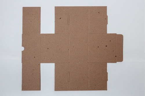 Imagen 4 de 4 de 50 Cajas De Cartón Microcorrugado Kraft 12x12x8 Cms 19002