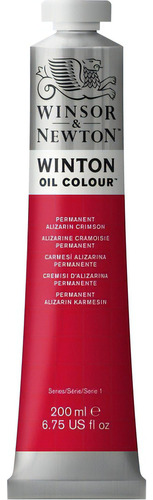 Tinta A Óleo Winton Para Tela 200ml Winsor & Newton Cor Permanent Alizarin Crimson