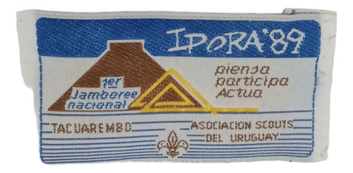 Parche Insignia Tejida Scout Original Jamboree Ipora 1987 (Usado)