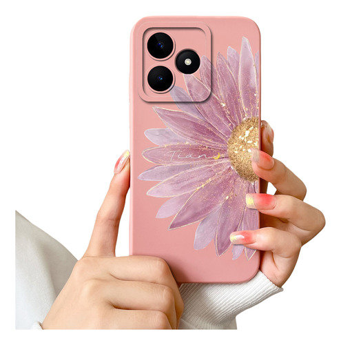 Funda Para Oppo Realme C53 C51 Con Estampado De Flores A La
