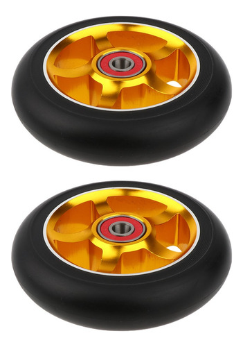 2 Ruedas De Repuesto De 100 Mm Para Patinete / Acrobacias