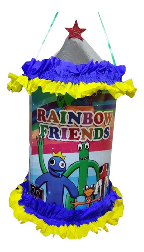  Piñata De Cumpleaños Rainbow Friends 53 Cm