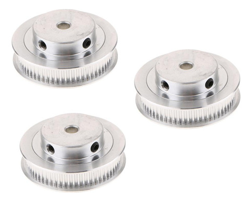 3x Polea De Correa Dentada De Aleación Aluminio Equipo De