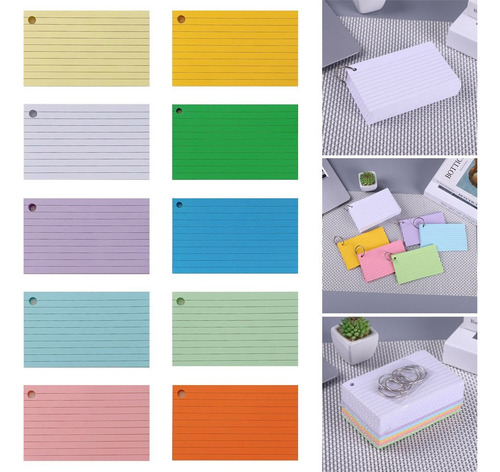 Folder Memo Book, Tarjetas De Revisión De Hojas Sueltas Con