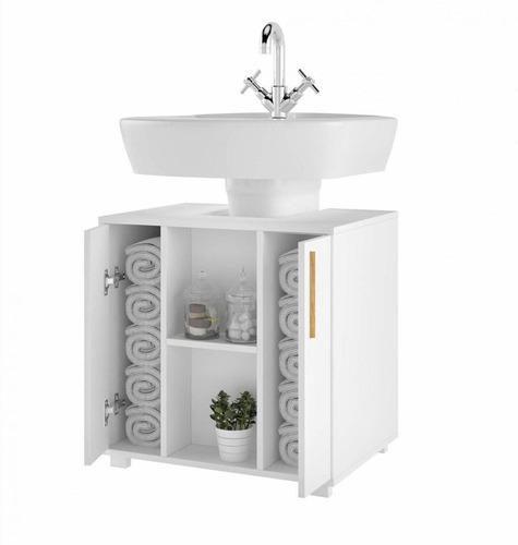 Vanitory Moderno Mueble Para Baño Espejo Organizador Vm-225