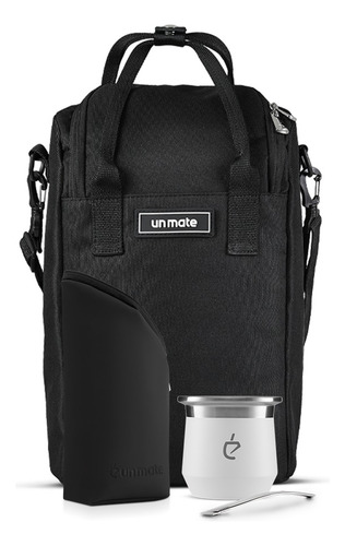 Imagen 1 de 10 de Pack Matero Un Mate - Bolso Negro