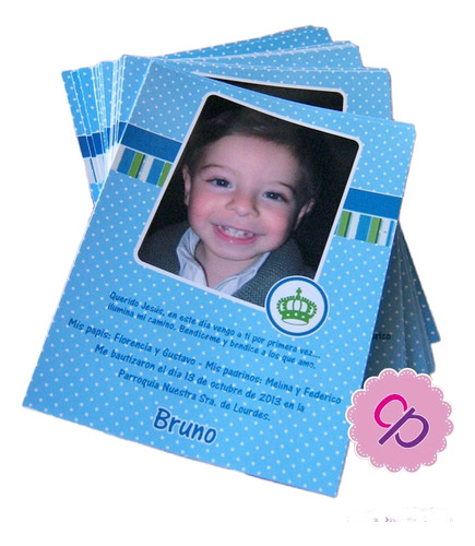 Fototarjetas Bautismo Imanes Baby Shower Imprimibles