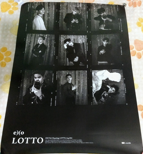 Exo - Lotto Poster Oficial Limited Ver. Korean (kpop Poster)
