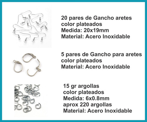 Kit De Componentes De Acero Inoxidable Broches, Separadores