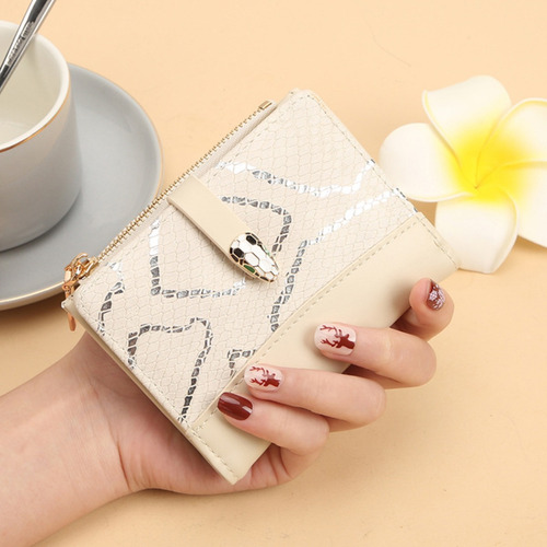 Cartera Corta Con Hebilla Cartera De Mujer Colores Elegir