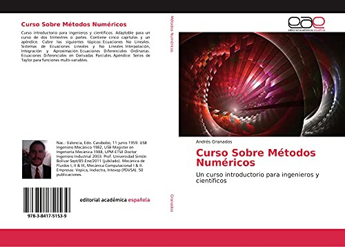 Curso Sobre Metodos Numericos: Un Curso Introductorio Para I