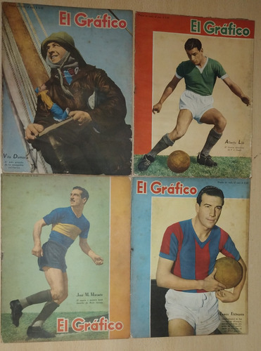 Lote De 4 Revistas El Gráfico Año 1943